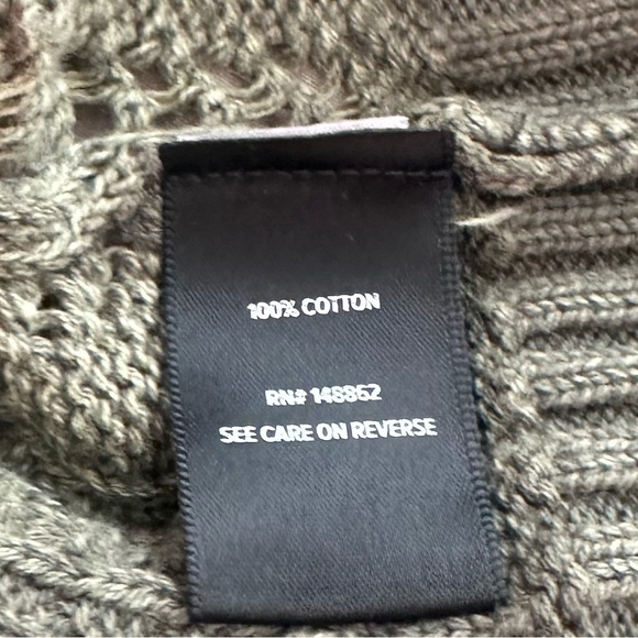 NWT Women’s TORRID Cable Knit Pullover Green Grandpa Crewneck Sweater Sz1. 14/16 - Picture 7 of 8